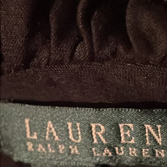 NWOT. Lauren Ralph Lauren Black Pure Cotton Blouse. XL - Picture 2 of 4
